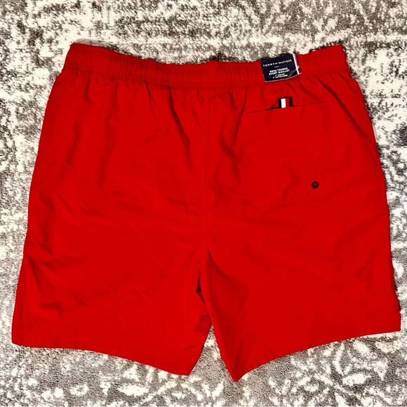 Tommy Hilfiger Red 7" Inseam Swim Trunks NWT XL - Picture 4 of 4